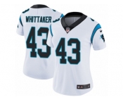 Women's Nike Carolina Panthers #43 Fozzy Whittaker Vapor Untouchable Limited White NFL Jersey