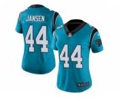 Women's Nike Carolina Panthers #44 J.J. Jansen Limited Blue Rush NFL Jersey