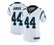 Women's Nike Carolina Panthers #44 J.J. Jansen Vapor Untouchable Limited White NFL Jersey