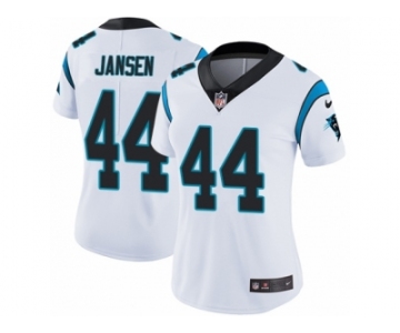 Women's Nike Carolina Panthers #44 J.J. Jansen Vapor Untouchable Limited White NFL Jersey