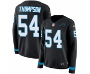 Women's Nike Carolina Panthers #54 Shaq Thompson Limited Black Therma Long Sleeve NFL Jersey