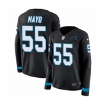 Women's Nike Carolina Panthers #55 David Mayo Limited Black Therma Long Sleeve NFL Jersey