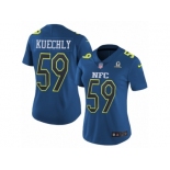 Women's Nike Carolina Panthers #59 Luke Kuechly Limited Blue 2017 Pro Bowl NFL Jersey