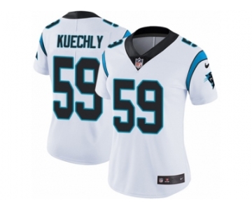 Women's Nike Carolina Panthers #59 Luke Kuechly Vapor Untouchable Limited White NFL Jersey