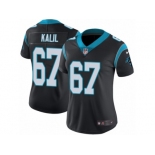 Women's Nike Carolina Panthers #67 Ryan Kalil Vapor Untouchable Limited Black Team Color NFL Jersey