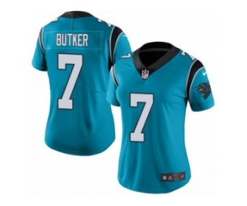 Women's Nike Carolina Panthers #7 Harrison Butker Limited Blue Rush NFL Jersey