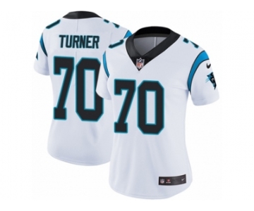 Women's Nike Carolina Panthers #70 Trai Turner Vapor Untouchable Limited White NFL Jersey