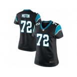 Women's Nike Carolina Panthers #72 Taylor Moton Limited Black Team Color NFL Jersey