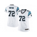 Women's Nike Carolina Panthers #72 Taylor Moton Limited White NFL Jersey