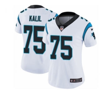 Women's Nike Carolina Panthers #75 Matt Kalil Vapor Untouchable Limited White NFL Jersey