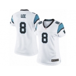 Women's Nike Carolina Panthers #8 Andy Lee Limited White NFL Jersey