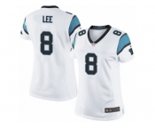 Women's Nike Carolina Panthers #8 Andy Lee Limited White NFL Jersey