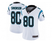 Women's Nike Carolina Panthers #80 Scott Simonson Vapor Untouchable Limited White NFL Jersey