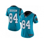 Women's Nike Carolina Panthers #84 Ed Dickson Limited Blue Rush NFL Jersey