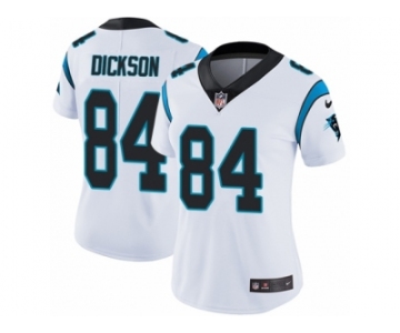 Women's Nike Carolina Panthers #84 Ed Dickson Vapor Untouchable Limited White NFL Jersey