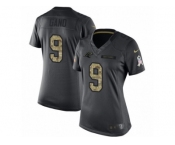 Women's Nike Carolina Panthers #9 Graham Gano Limited Black 2016 Salute to Service NFL Jersey