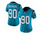 Women's Nike Carolina Panthers #90 Julius Peppers Limited Blue Rush NFL Jersey