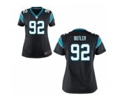 Women's Nike Carolina Panthers #92 Vernon Butler Black Team Color NFL Jersey