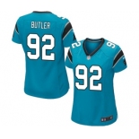 Women's Nike Carolina Panthers #92 Vernon Butler Game Blue Alternate NFL Jersey