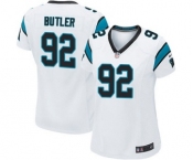 Women's Nike Carolina Panthers #92 Vernon Butler Game White NFL Jersey