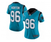 Women's Nike Carolina Panthers #96 Wes Horton Limited Blue Rush NFL Jersey