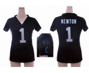 nike women nfl jerseys carolina panthers #1 cam newton black[draft him ii top]