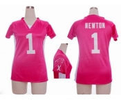 nike women nfl jerseys carolina panthers #1 cam newton pink[draft him ii top]