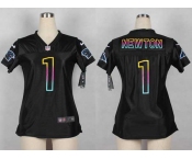 nike women nfl jerseys carolina panthers #1 newton black[nike fashion]