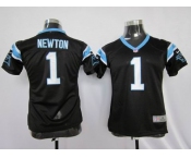 nike women nfl jerseys carolina panthers #1 newton black[nike]