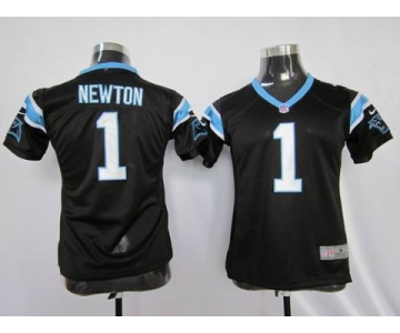 nike women nfl jerseys carolina panthers #1 newton black[nike]