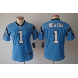 nike women nfl jerseys carolina panthers #1 newton blue[nike limited]