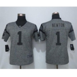 nike women nfl jerseys carolina panthers #1 newton gray[nike]