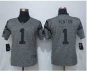 nike women nfl jerseys carolina panthers #1 newton gray[nike]