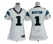 nike women nfl jerseys carolina panthers #1 newton white[nike]