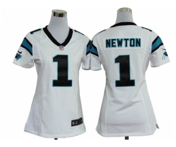 nike women nfl jerseys carolina panthers #1 newton white[nike]