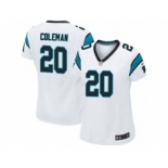 nike women nfl jerseys carolina panthers #20 kurt coleman white[nike]