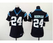 nike women nfl jerseys carolina panthers #24 norman black[nike]