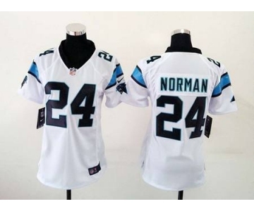 nike women nfl jerseys carolina panthers #24 norman white[nike]