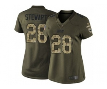 nike women nfl jerseys carolina panthers #28 stewart army green[nike Limited Salute To Service]