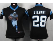 nike women nfl jerseys carolina panthers #28 stewart black[portrait fashion]