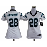 nike women nfl jerseys carolina panthers #28 stewart white[nike]