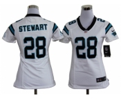 nike women nfl jerseys carolina panthers #28 stewart white[nike]