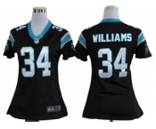 nike women nfl jerseys carolina panthers #34 williams black[nike]