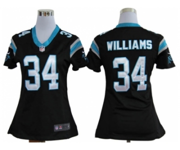 nike women nfl jerseys carolina panthers #34 williams black[nike]