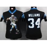 nike women nfl jerseys carolina panthers #34 williams black[portrait fashion]