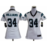 nike women nfl jerseys carolina panthers #34 williams white[nike]