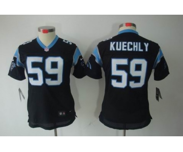 nike women nfl jerseys carolina panthers #59 kuechly black[nike limited]