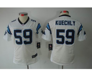 nike women nfl jerseys carolina panthers #59 kuechly white[nike limited]