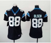 nike women nfl jerseys carolina panthers #88 olsen black[nike]