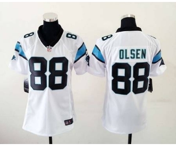 nike women nfl jerseys carolina panthers #88 olsen white[nike]